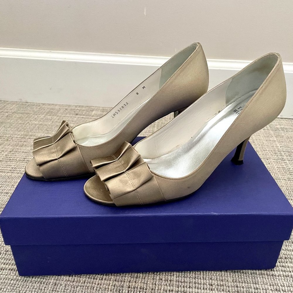 Stuart Weitzman satin heels